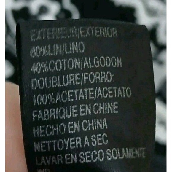 Antonio Melani Black White Damask Floral Sheath Dress Women’s Size 2 Career - Picture 10 of 14